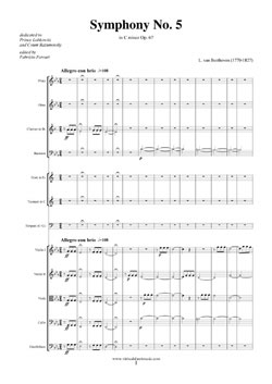 Beethoven 5th Symphony (score by Virtual Sheet Music®)
