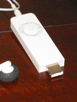 A modern Mp3 player (iPod) able to store around 20 hours of digital music.